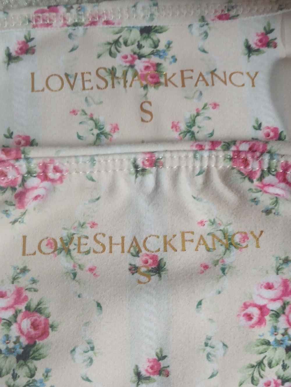 LoveShackFancy Palmira Bra & Jutta Legging Set Graham Cracker - Picture 6 of 7
